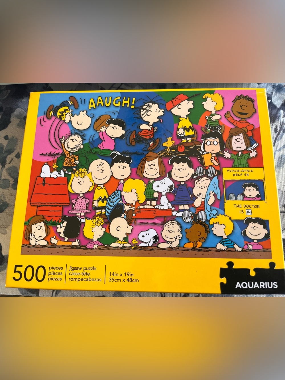 Peanuts Characters Aquarius 500 Piece Puzzle - Like New!